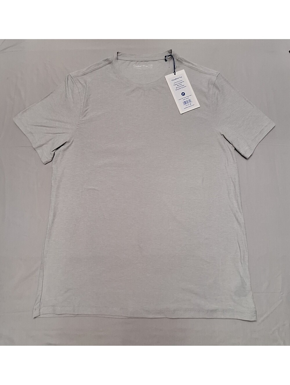 Outdoor Voices CloudKnit Tee Gray M Short Sleeve Bio Dry Anti Odor Shirt, NWT
